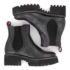 BED|STU ‘Valda Hi’ Handmade Organic Leathers Boots in Black Rustic